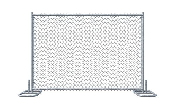 temporary panel fencing are typically made of sturdy materials like steel or aluminum